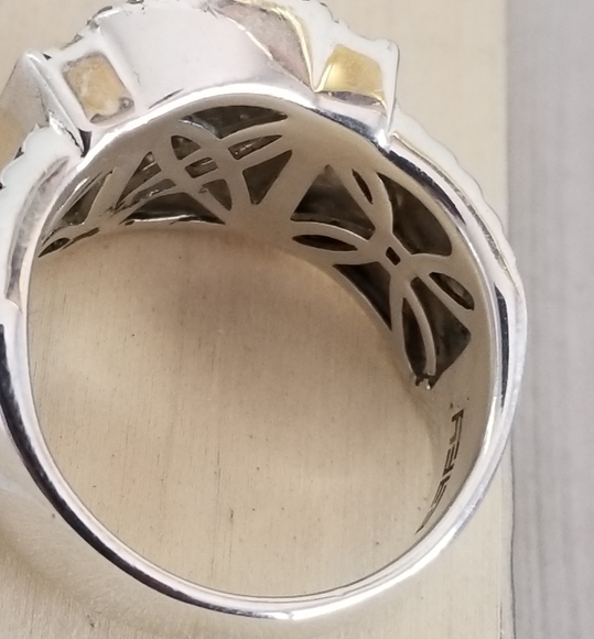 Effy 18k sterling silver diamond  wheaton ring - Picture 5 of 16